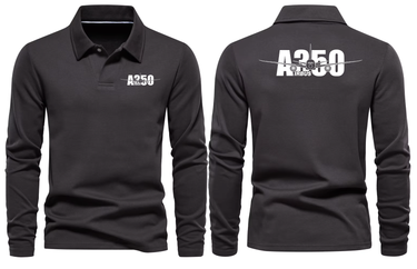 AIRBUS A350 LONG SLEEVE POLO